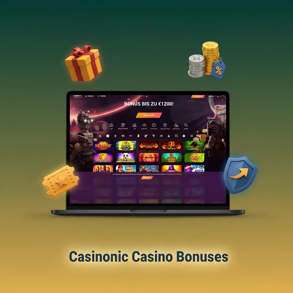 Casinonic bonuses: Weekend 50% up to €200, Tue 40 free spins, High Roller 30% €500, Live cashback 10% €100, Daily slot races
