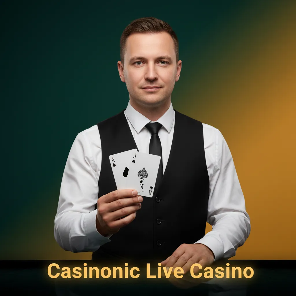 Casinonic Live Casino lobby with live dealers and Evolution games: Lightning Roulette, Crazy Time, Blackjack, Mega Ball.