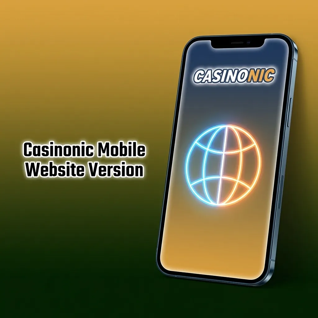 Casinonic mobile website displaying optimized casino games and betting options on smartphone screen
